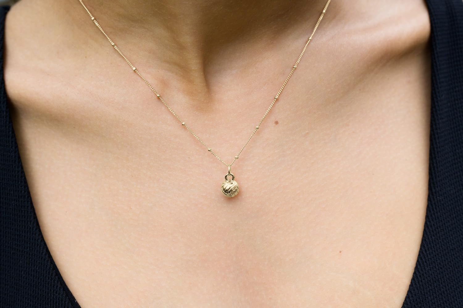 Chelsea Charles Women's Sports Charm Necklace - Elegant Sterling Silver Basketball & Soccer Pendant Jewelry for Athletes, Coaches & Fans - Perfect for Game Days, Workouts & Everyday Wear