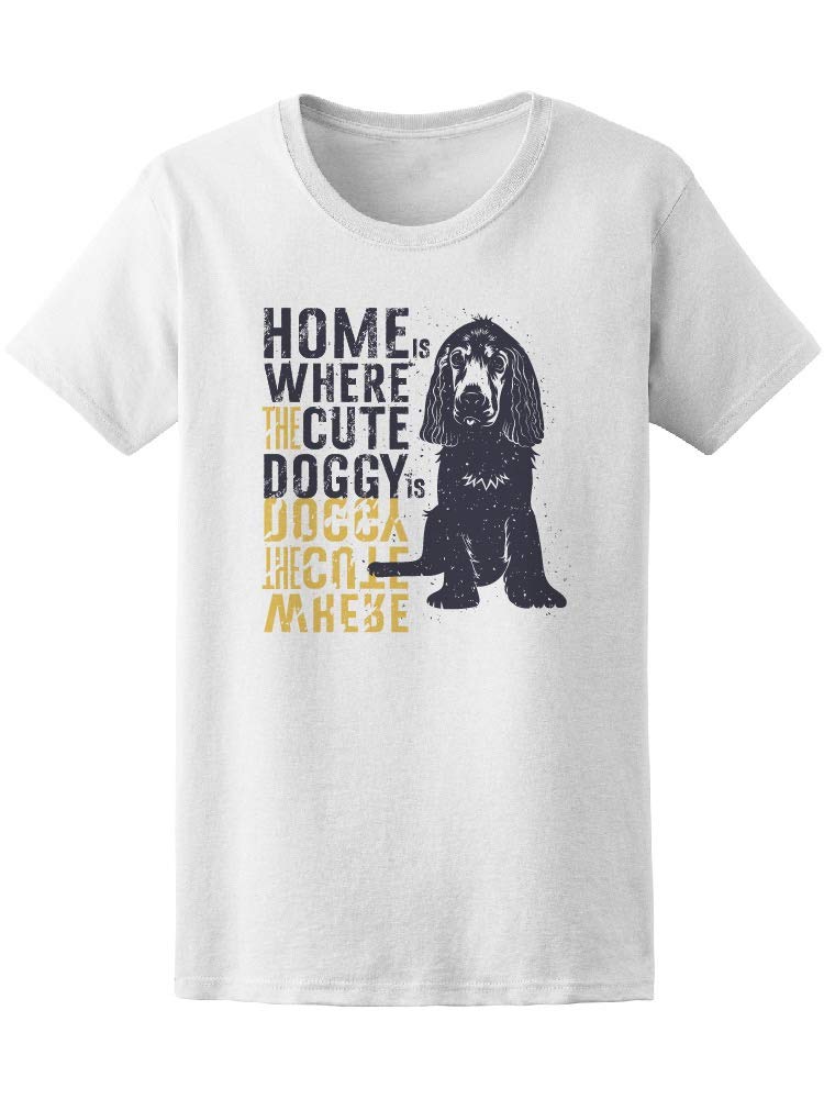 Smartprints 'Home Is Where The Dog Is' Graphic T-Shirt for Men - Comfortable Cotton Tee for Dog Lovers, Casual Wear & Pet Owner Gifts