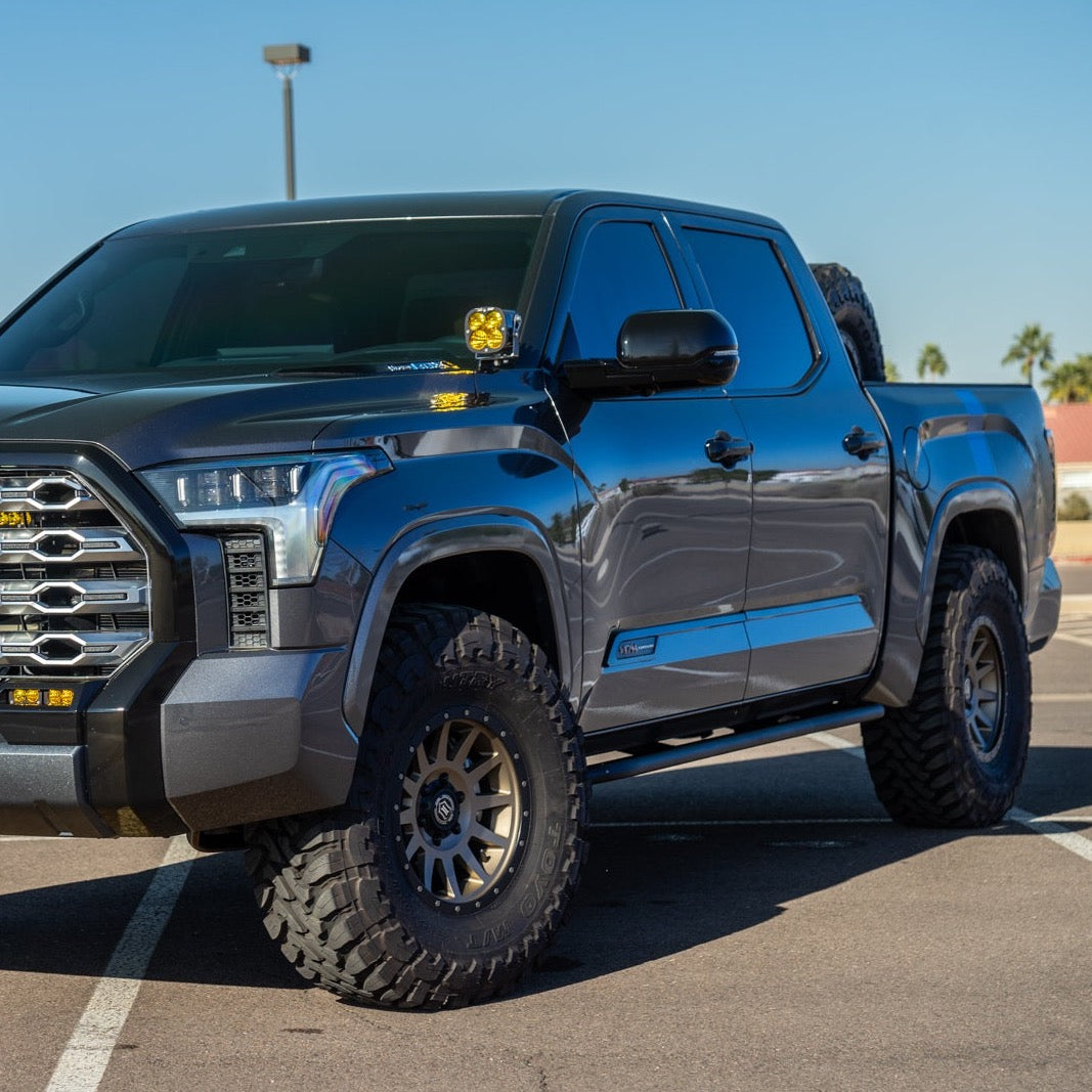 2022-2024 Toyota Tundra SDHQ Built Rock Sliders - Heavy Duty Off-Road Side Steps for Adventure & Truck Protection (Perfect for Rock Crawling & Overlanding)