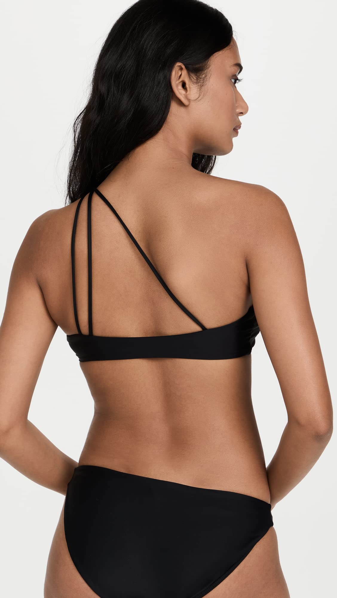 MIKOH Women's Queensland Cross Shoulder Bikini Top - Sexy Swimwear for Beach, Pool & Vacation - Adjustable Straps & Comfortable Fit