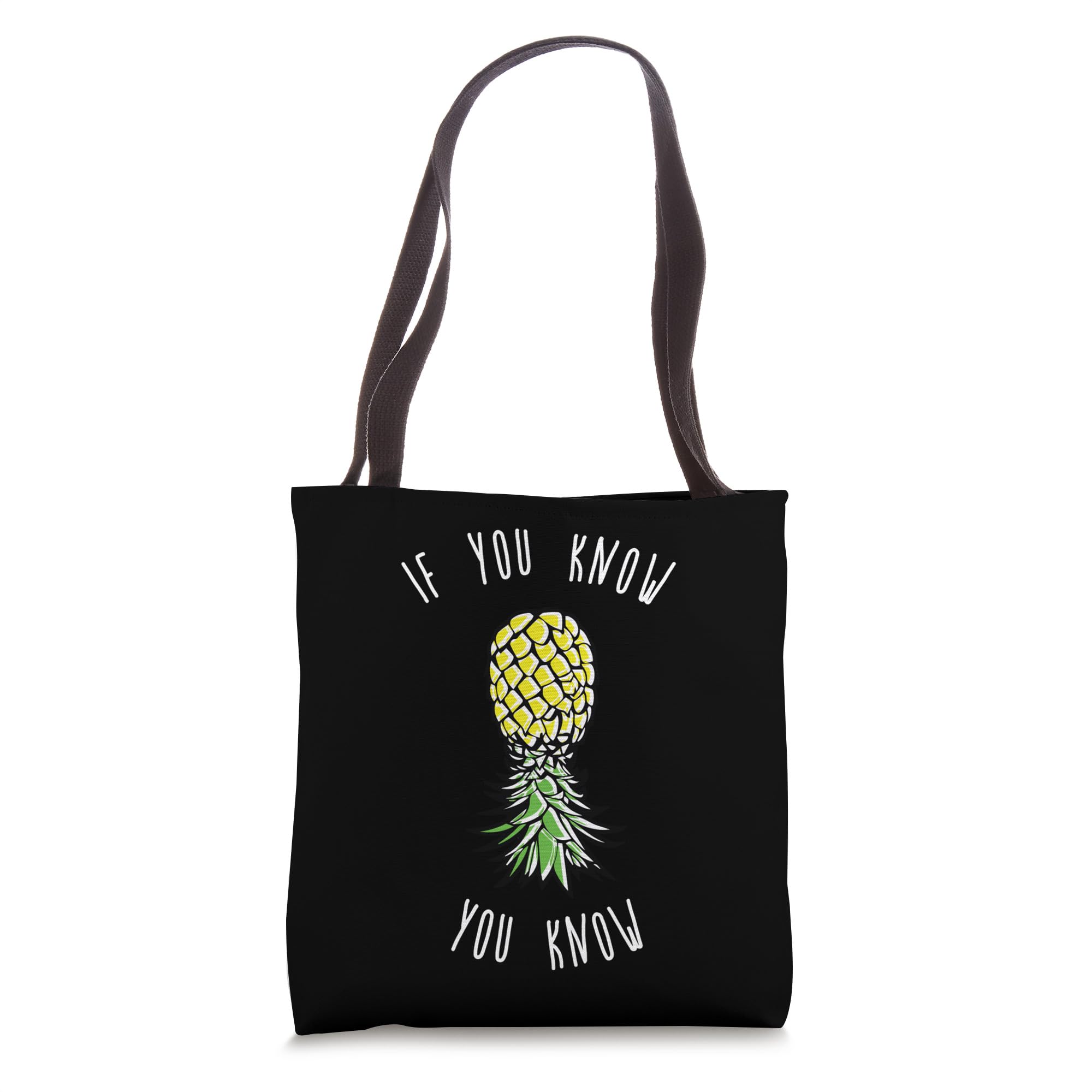 Funny Upside Down Pineapple Tote Bag for Adults - Party & Beach