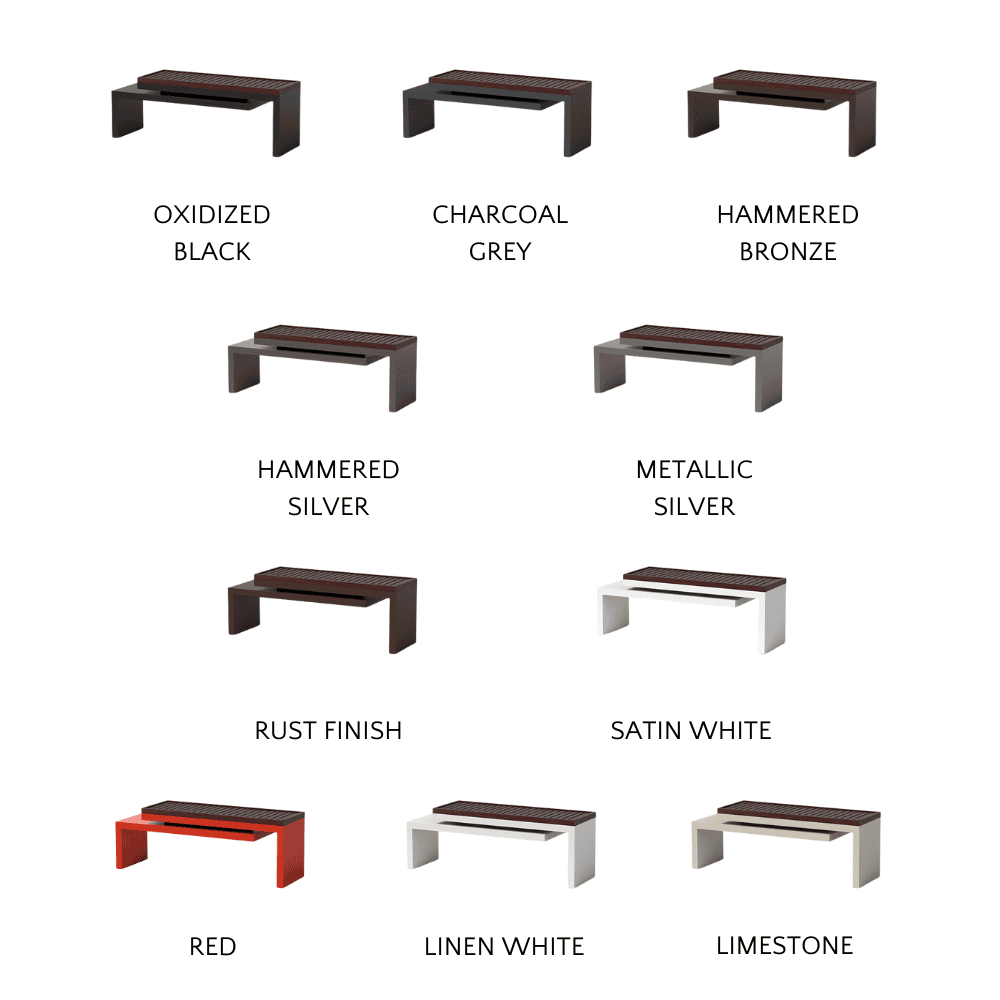 Heavy Duty Cantilever Bench - Outdoor & Indoor Metal Garden Bench for Patio, Park, and Backyard - Rust-Resistant Steel Frame with Weatherproof Coating - Perfect for Relaxing, Lounging, and Outdoor Seating