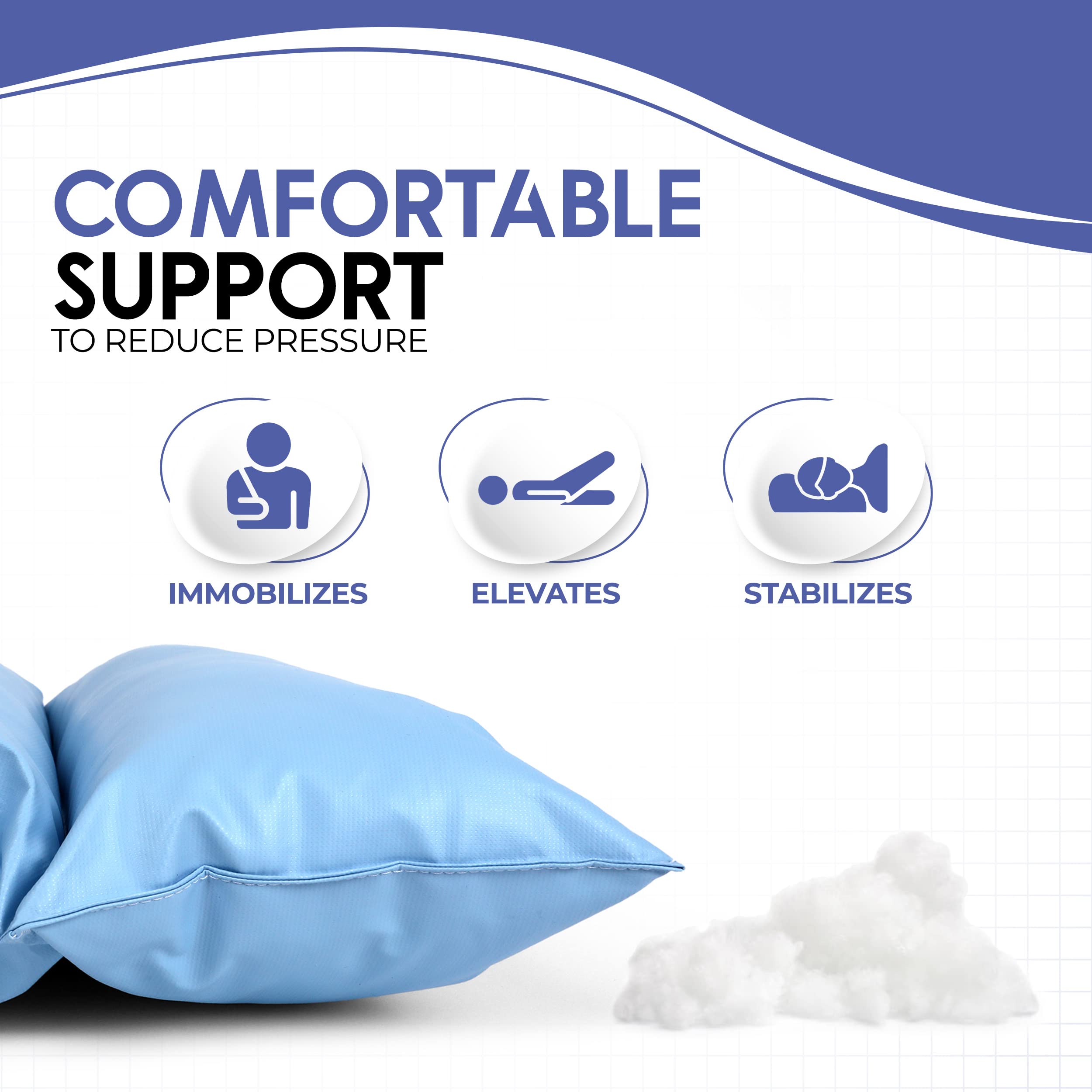 Beck's Classic Arm Pillow - Made in USA | Post-Surgery Support for Broken Arms & Shoulder Pain Relief | Orthopedic Arm Rest Stabilizer for Recovery & Comfort | Perfect for Sleeping, Reading & Daily Use