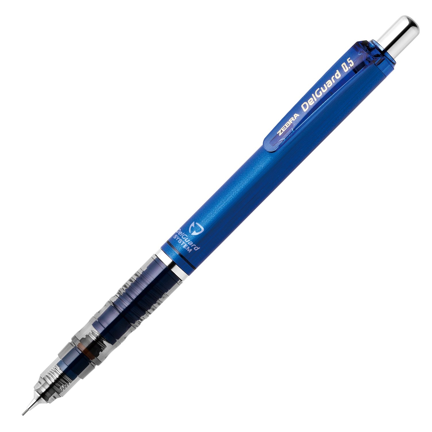 ZEBRA B-P-MA85-BL 0.5mm Mechanical Pencil with Delgard Grip - Blue (10-Pack) for School, Office & Drafting - Smooth Writing & Comfortable Hold