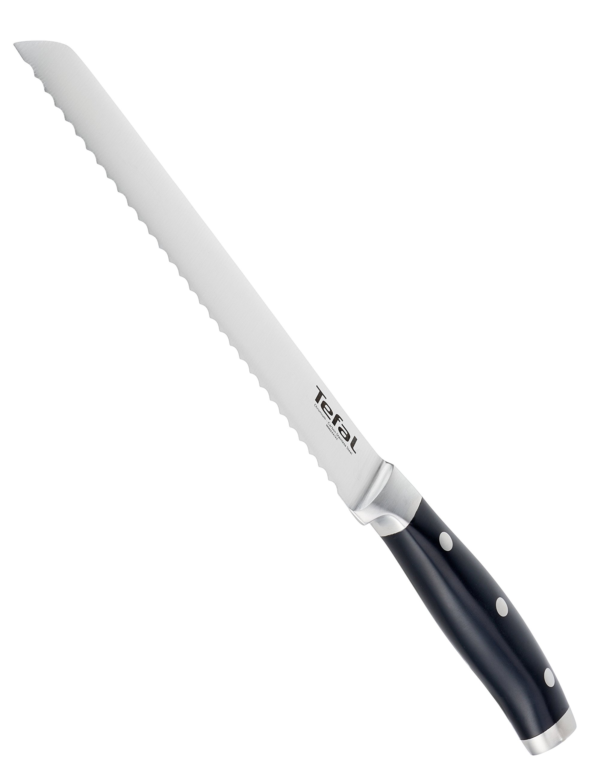 Tefal K0970414 8-Inch Heritage Bread Knife 20 cm - Premium Stainless Steel Blade for Slicing Bread, Cakes & Pastries - Perfect for Home Baking & Professional Kitchens