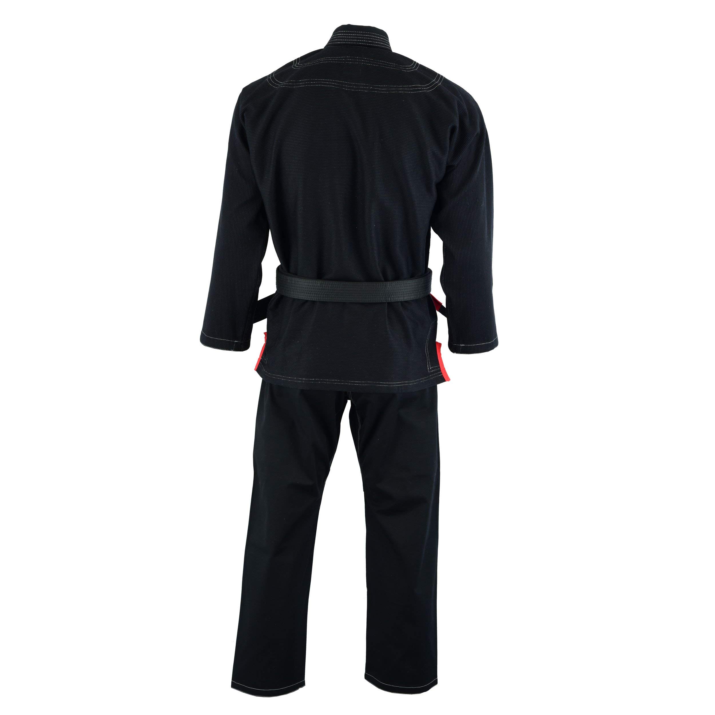 Premium Competition Brazilian Jiu-Jitsu Kimono Gi - Unisex Uniform for Kids & Adults (Black, A-4 Size) - Perfect for BJJ Training, Tournaments and Martial Arts Practice