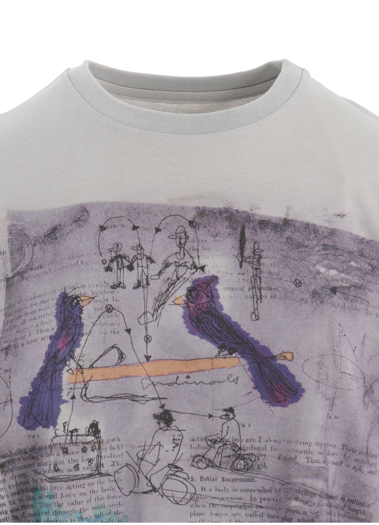 Soft Cotton Jersey Bird Print T-Shirt for Women & Men - Casual Comfort Fit Tee for Everyday Wear, Outdoors & Travel