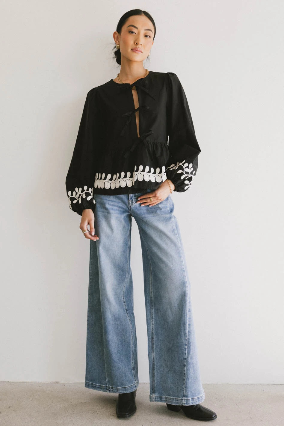 Krista High Waisted Wide Leg Jeans for Women - Comfortable Stretch Denim Pants, Trendy Casual & Office Wear - Perfect for Everyday Outfits, Date Nights, and Work Attire