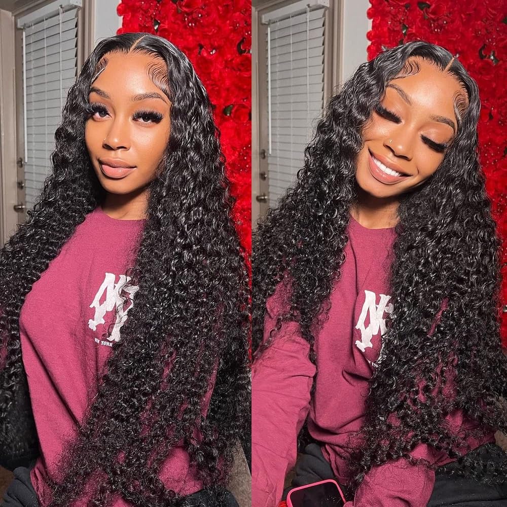 12A Brazilian Deep Wave Human Hair Bundles 22 24 26 Inch - 100% Unprocessed Virgin Remy Hair Weave for Black Women | Natural Wet & Wavy Curly Hair Extensions for Styling, Parties & Everyday Wear