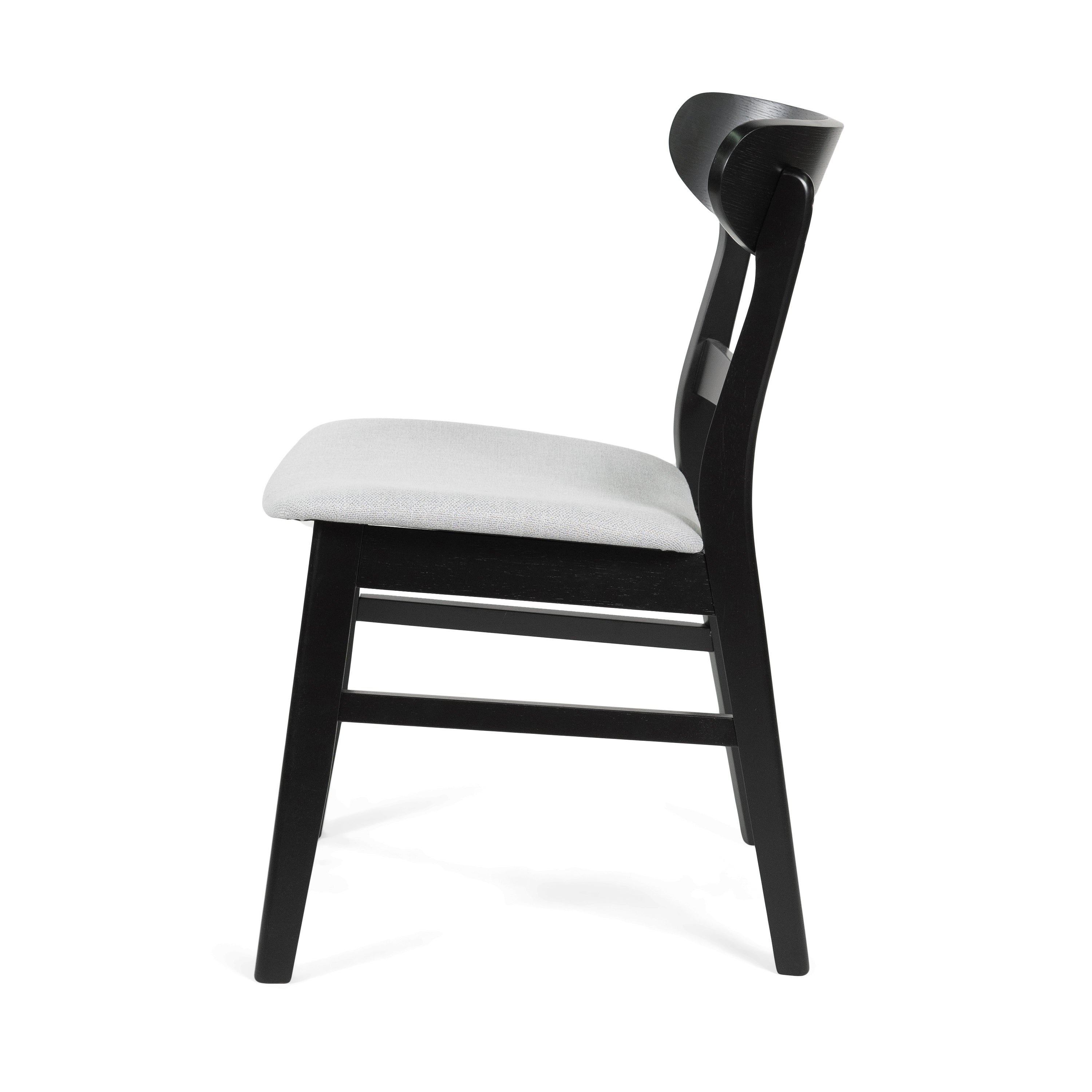 Modern Dining Chairs Set of 2 - Sturdy Wooden Kitchen Chairs with Padded Seats - Perfect for Dining Room, Kitchen, Breakfast Nook & Small Spaces