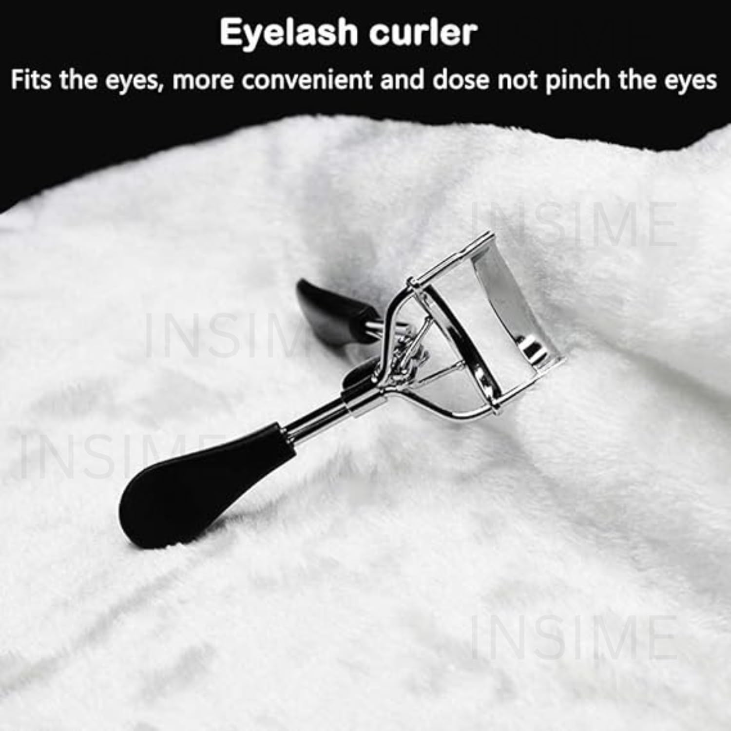 INSIME Pro Eyelash Curler for Women - Strong, Pinch-Free, Non-Slip Lash Curler Tool for Voluminous, Eye-Opening Curls | Perfect for Daily Makeup, Special Occasions & Professional Use