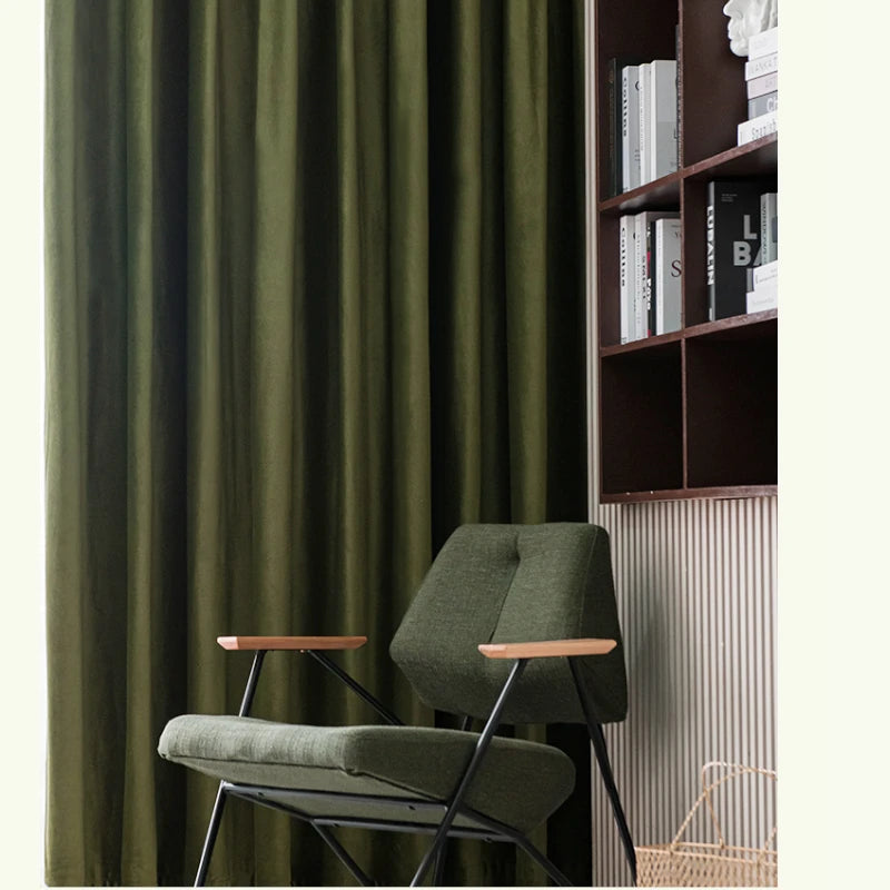 Amari Velvet Soundproof Blackout Custom Curtains - Thermal Insulated Window Drapes for Bedroom, Living Room & Home Theater Noise Reduction