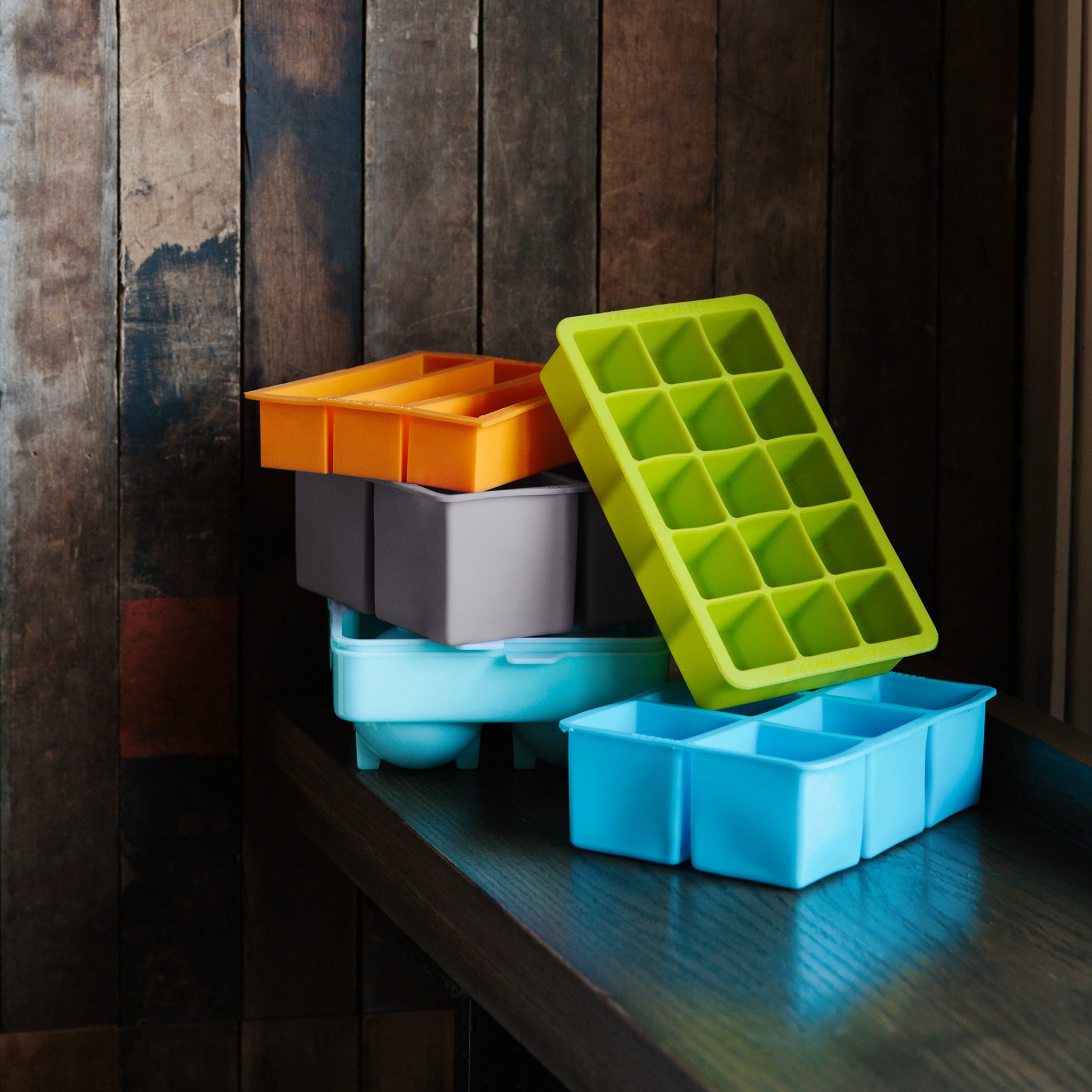 1.25 Inch Square Ice Cube Tray - BPA-Free Food Grade Silicone Mold for Whiskey, Cocktails & Beverages - Perfect for Home Bars, Parties & Kitchen Use (Green)