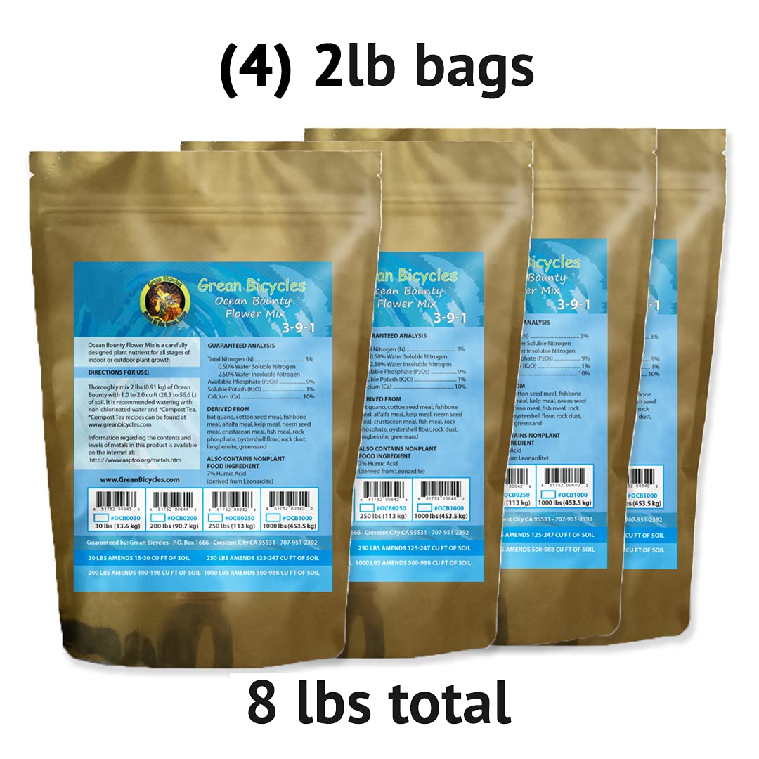 Ocean Bounty 8 lbs Natural Plant Food - Organic Indoor & Outdoor Plant Nutrients for Flowers, Vegetables & Herbs | Perfect for Home Garden, Potted Plants & Landscaping
