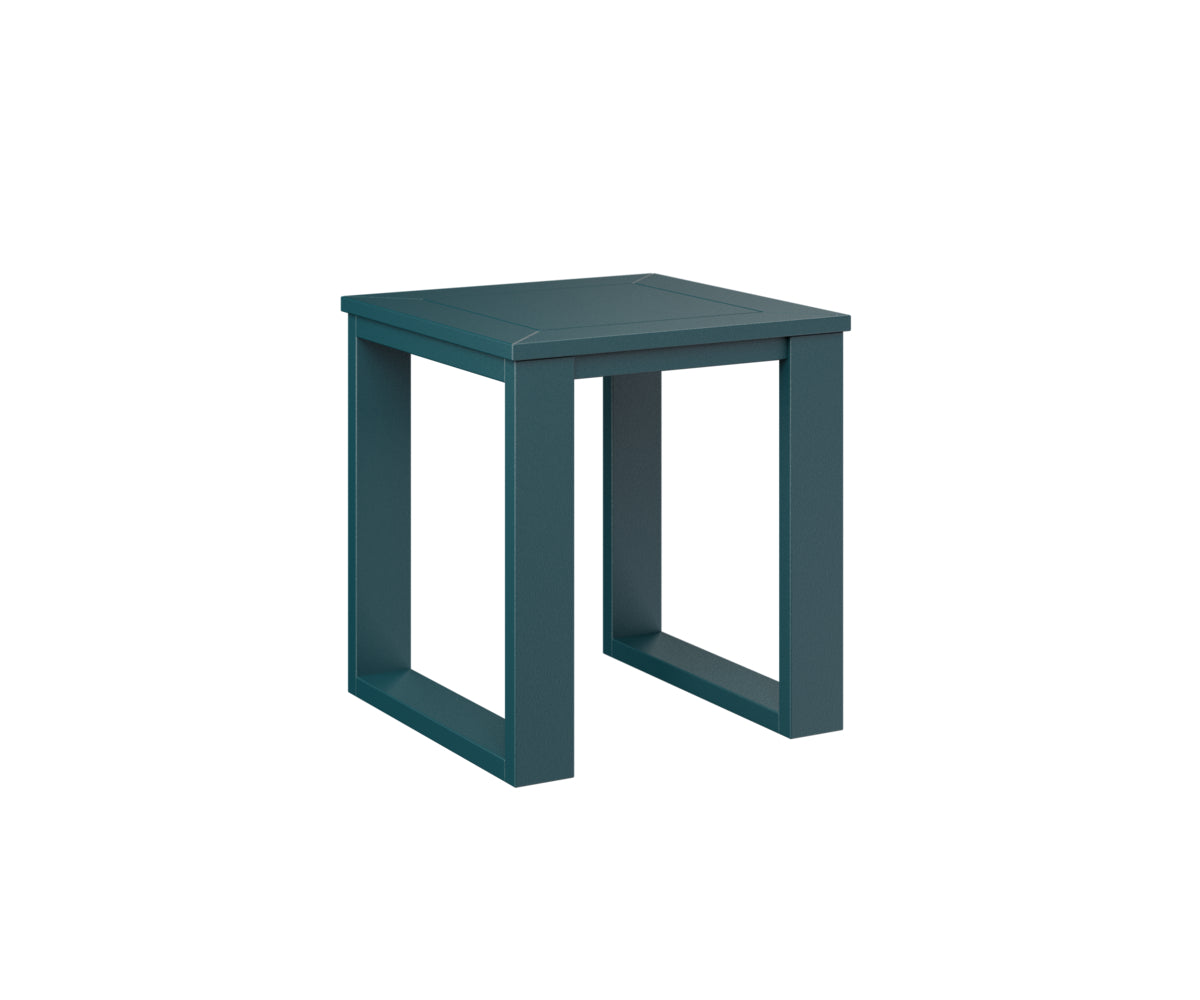Berlin Gardens Nordic Square End Table - Modern Side Table for Living Room, Bedroom, or Patio - Perfect for Coffee, Books, and Decor