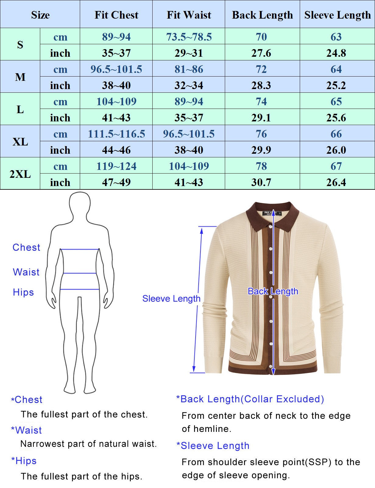 Men's Long Sleeve Knitted Cardigan Sweater - Striped Button Down Polo Shirt for Casual Wear & Office Outfits | Perfect for Fall & Winter Layering