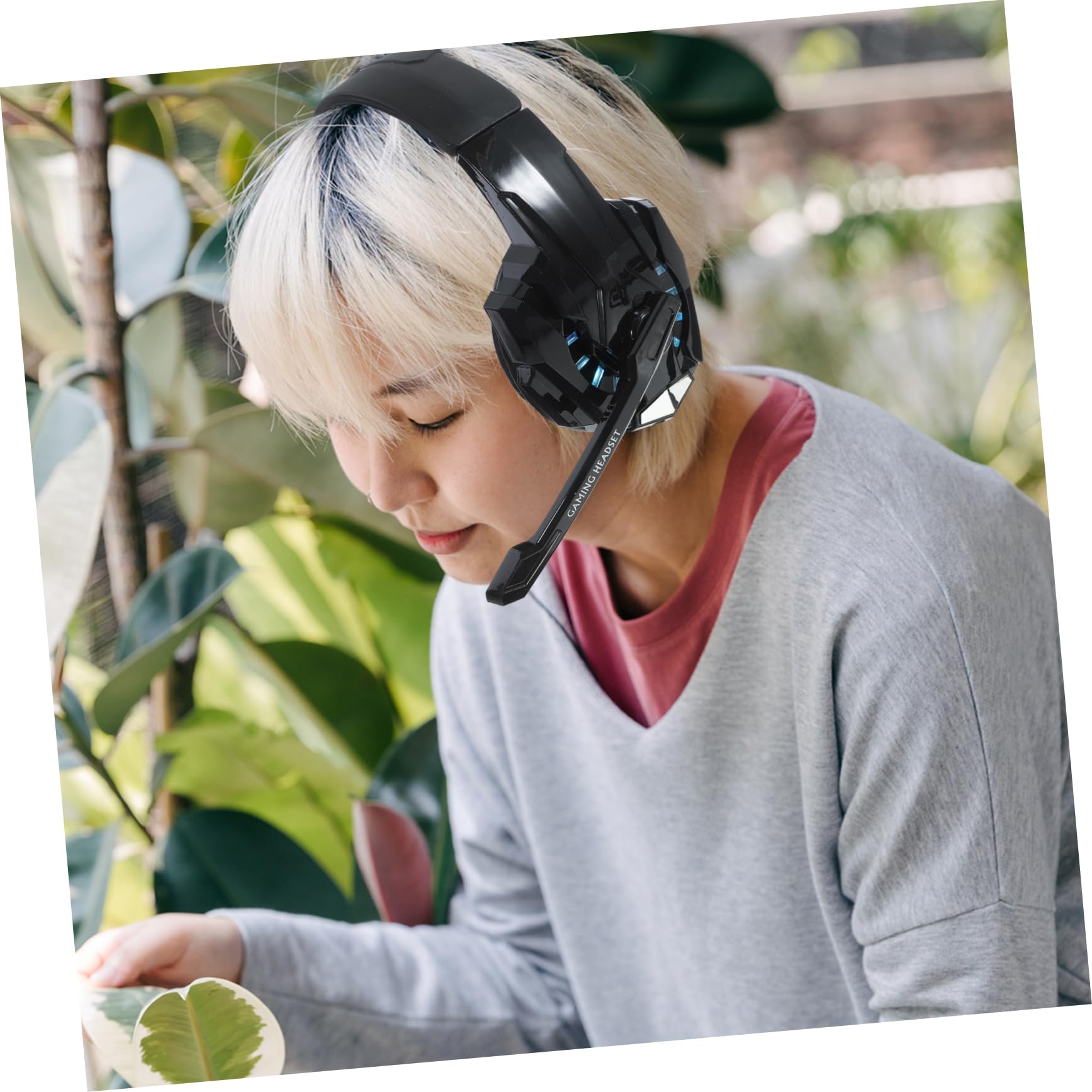 VILLFUL I3000 Gaming Headset with Microphone - Wired Over-Ear Esports Headphones with RGB Lighting, Noise Cancelling & Memory Foam Ear Cushions for PC, PS5, Xbox - Perfect for Competitive Gaming & Long Sessions