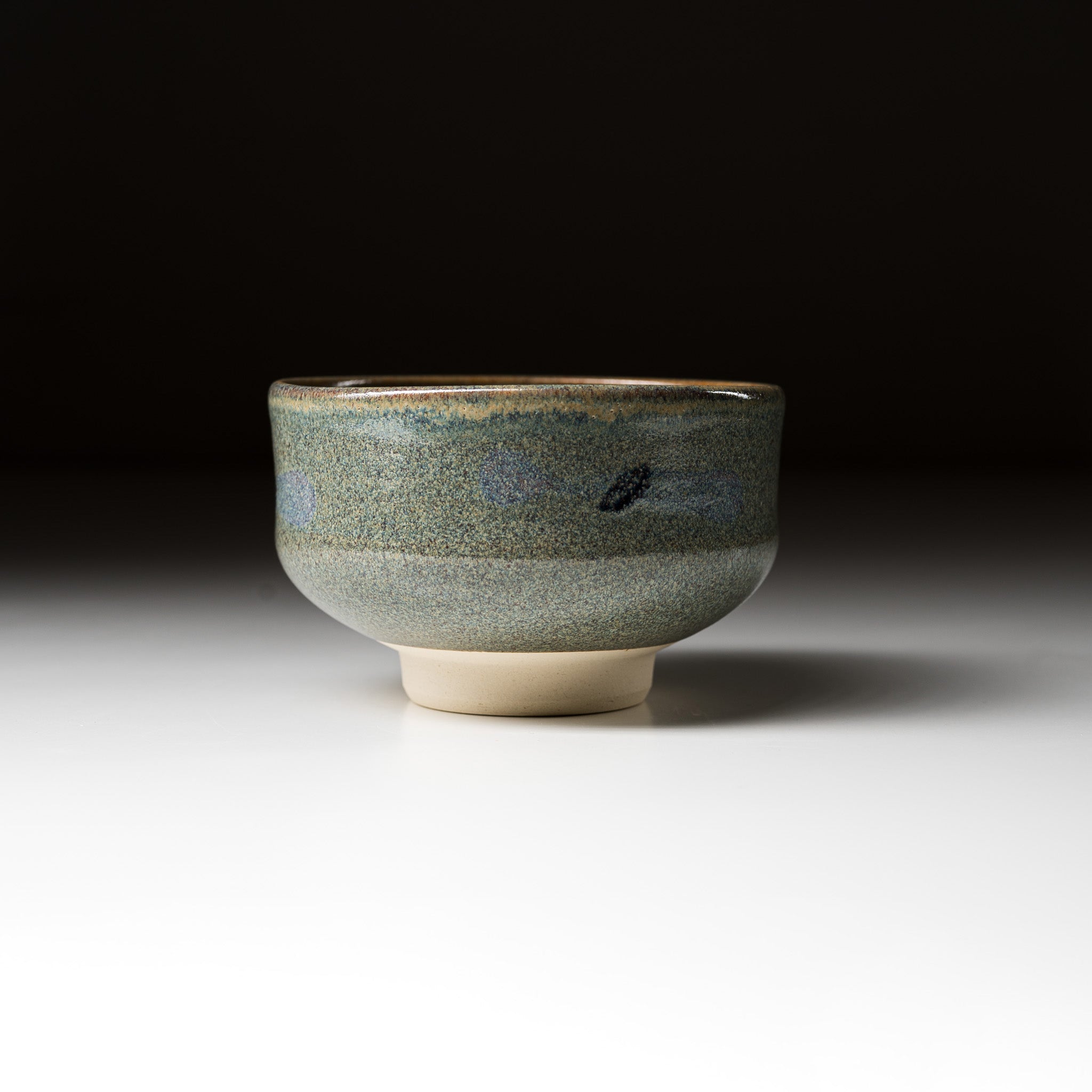 Handmade Kyo Kiyomizu Ware Small Matcha Bowl - Haiyu Sansai - Authentic Japanese Tea Ceremony Cup for Matcha, Green Tea & Traditional Tea Drinking