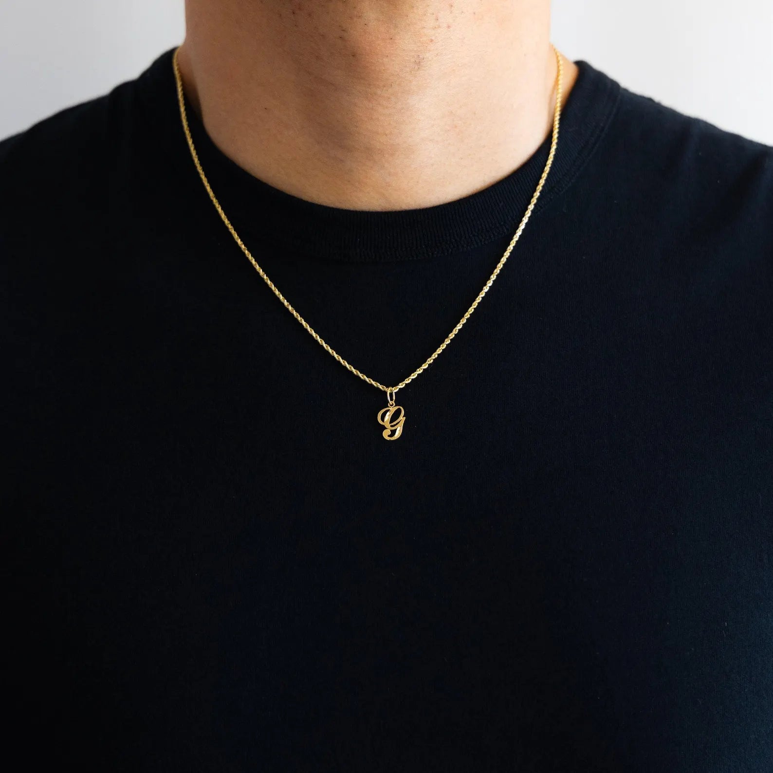 Gold Cursive Letter G Pendant Necklace - Elegant Initial Jewelry for Women & Men | Perfect Gift for Birthday, Anniversary & Graduation | A-Z Alphabet Pendants Collection