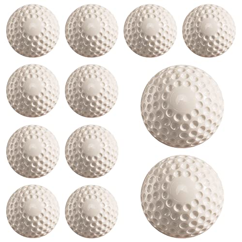 Dimpled Baseballs White