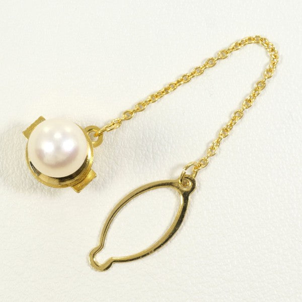 18K Yellow Gold Pearl Pin Brooch - Elegant Alloy Jewelry for Women, Perfect for Weddings, Parties & Special Occasions