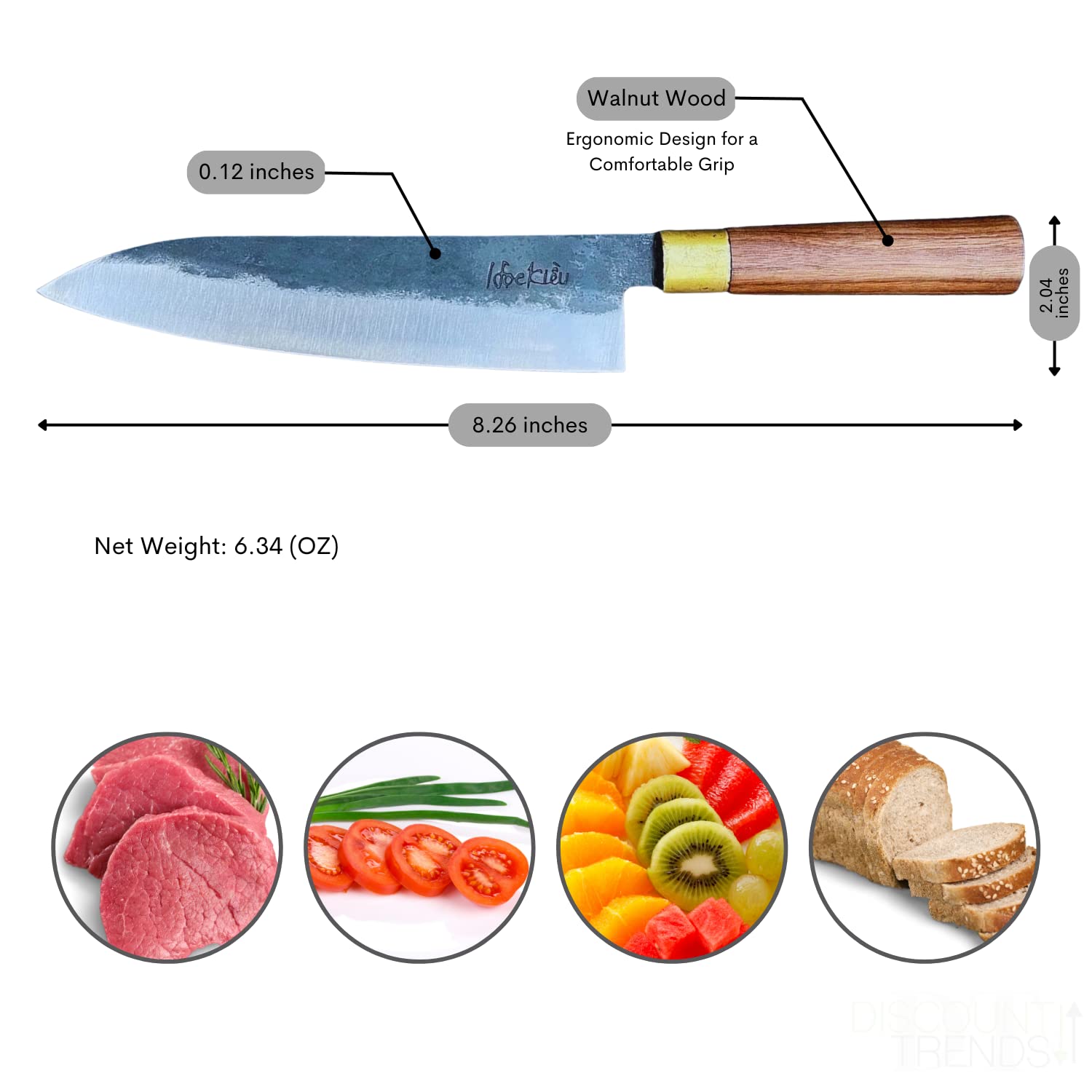 Premium Gyuto Chef Knife - Handcrafted Japanese Style Professional Kitchen Knife for Master Chefs | Perfect for Slicing, Dicing & Precision Cooking