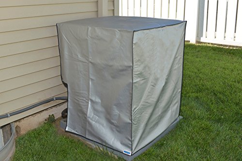 Lennox Merit ML14XC1-047 AC Unit Cover - Waterproof Grey Padded Protection by Comp Bind Tech - 32.5''W x 32.5''D x 33.5''H - Ideal for Outdoor Air Conditioner Protection