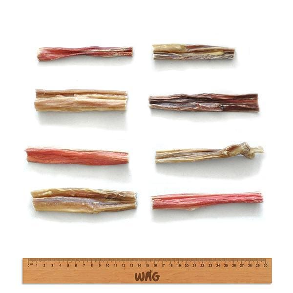 WAG Bully Bites Natural Air-Dried Dog Treats - 50g Grain-Free Healthy Chews for Small & Large Dogs - Perfect for Training Rewards and Dental Health