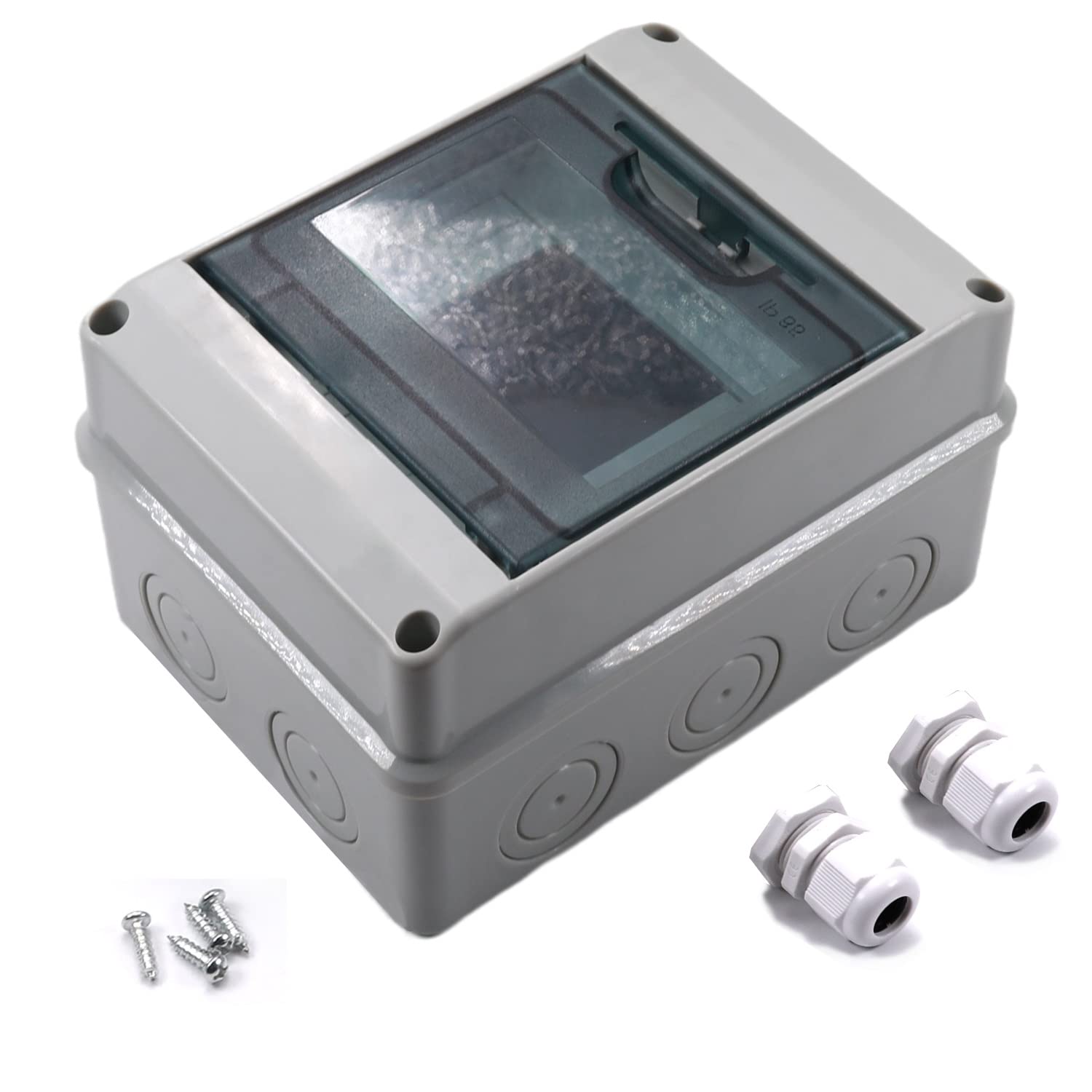 Waterproof ABS Plastic Electrical Junction Box with Transparent Lid - 4.72