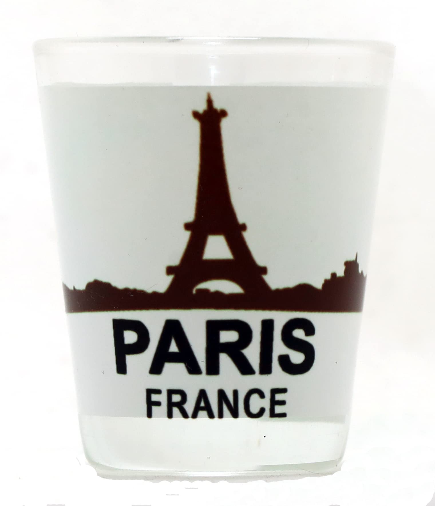 Paris France Eiffel Tower Sunset View Shot Glass - 2oz Souvenir Glass for Whiskey, Tequila & Cocktails - Perfect for Travel Lovers, Collectors & Party Favors