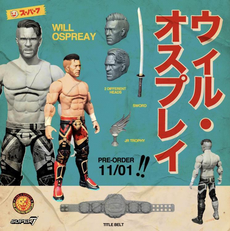 New Japan Pro Wrestling ULTIMATES! Will Ospreay Collectible Action Figure - Perfect for Wrestling Fans, Display & Play Battles