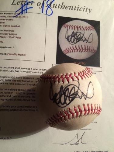 Ichiro Suzuki Signed Game Used Baseball - 100th Home Run Milestone - JSA/MLB Certified - Authentic MLB Autographed Baseball - Perfect for Sports Memorabilia Collectors and Baseball Fans