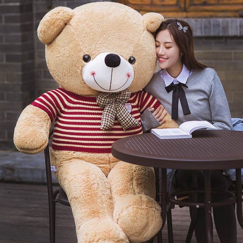 4ft Giant Brown Teddy Bear - Extra Large Soft Plush Stuffed Animal for Kids, Adults, Gifts, Nursery Decor, and Cuddling | Perfect for Bedroom, Living Room, and Photo Props