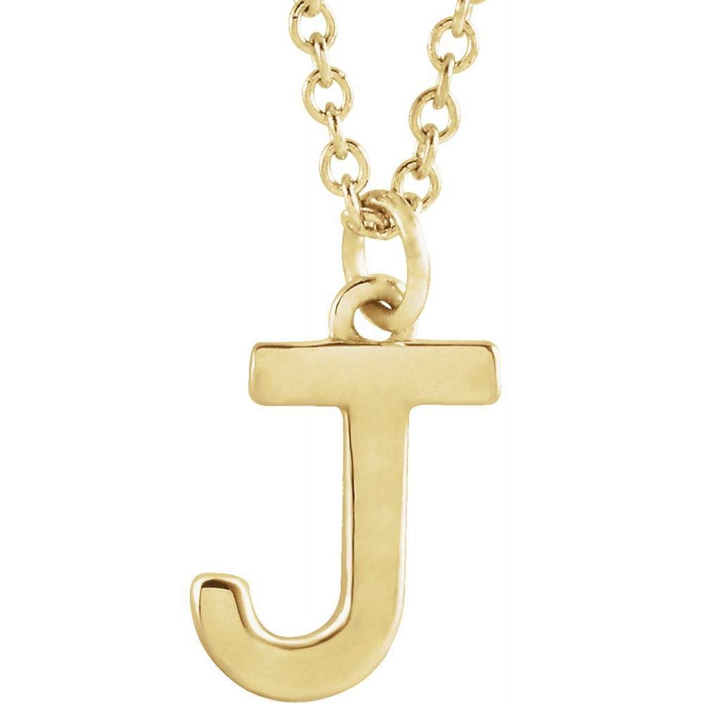 Alphabet Initial Letter Dangle Charm Pendant Necklace - 18