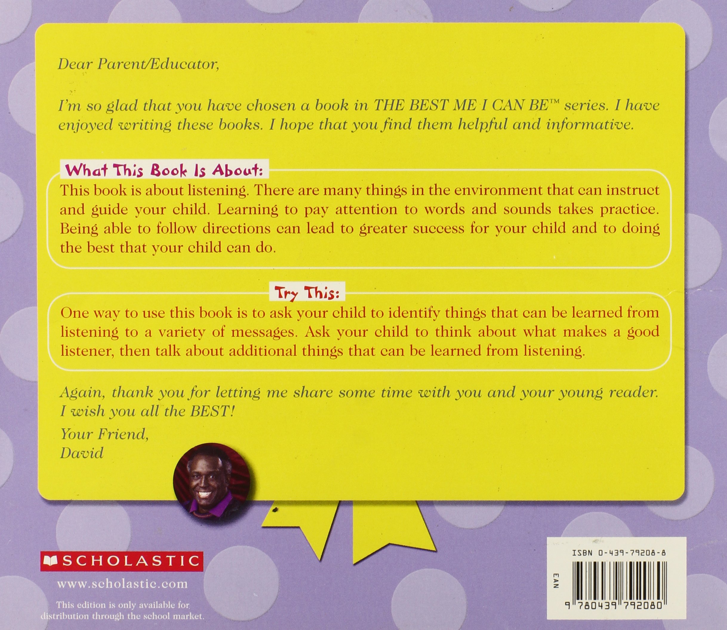 I CAN LISTEN!! - The Best Me I Can Be - English Children's Book About Self-Improvement & Social Skills - Perfect for Classroom, Bedtime Stories & Character Building