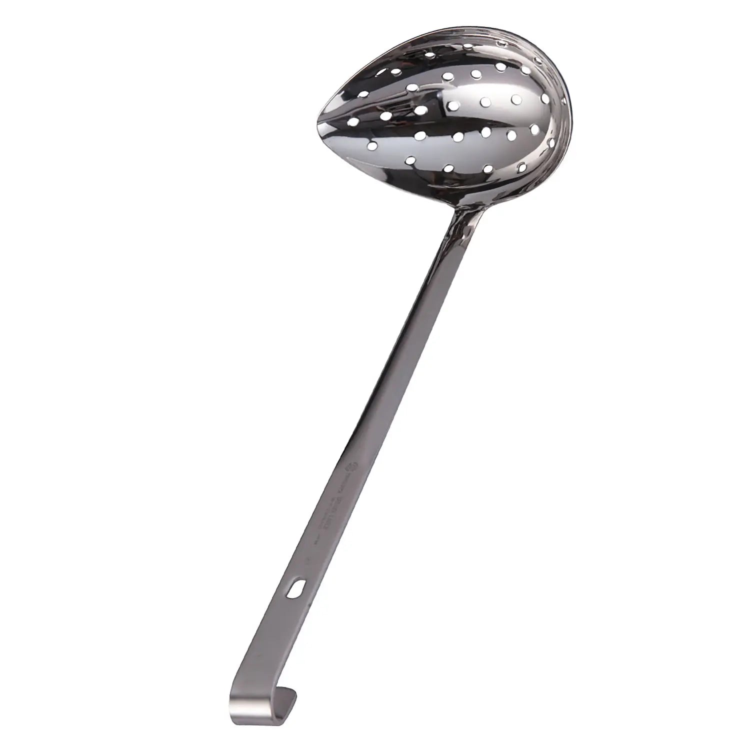 Premium Gyokkodou Stainless Steel Side Scooping Skimmer - Fine Mesh Strainer for Cooking, Frying & Hot Pot - Durable Kitchen Tool for Noodles, Dumplings & Tempura