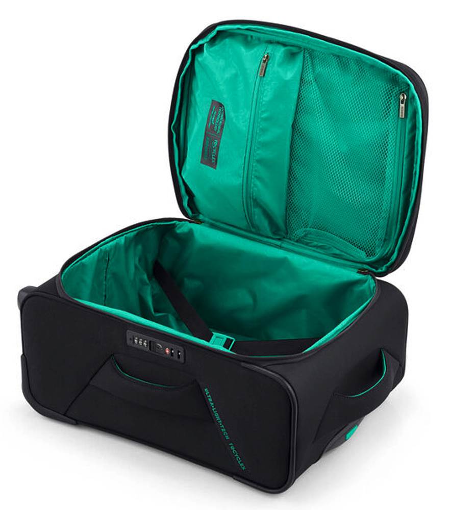 American Tourister Applite 5.0 20-Inch Carry-On Luggage - Lightweight Hardshell Spinner Suitcase with TSA Lock, Perfect for Business Travel & Weekend Getaways (Black)