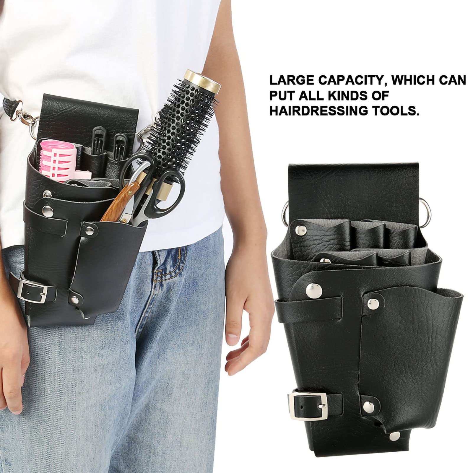 ANKROYU Professional Hairdressing Tool Belt Bag - Large Capacity Stylist Organizer for Scissors, Combs & Hair Accessories | Perfect for Salon Stylists & Mobile Hairdressers