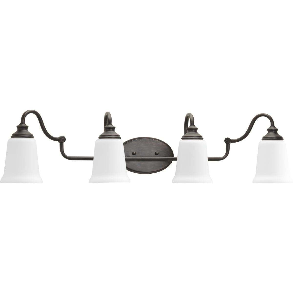Wander Collection 4-Light Bathroom Vanity Lighting Fixture - Modern Chrome Finish for Bathroom, Powder Room & Dressing Area