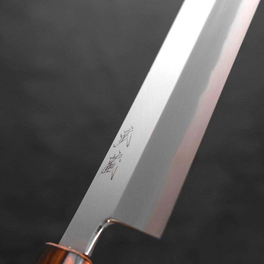 Premium Usuba Knife - Kanto White Steel #2 with Kasumi Sumi Urushi Handle - 180mm Japanese Chef Knife for Sushi, Vegetables & Precision Cutting