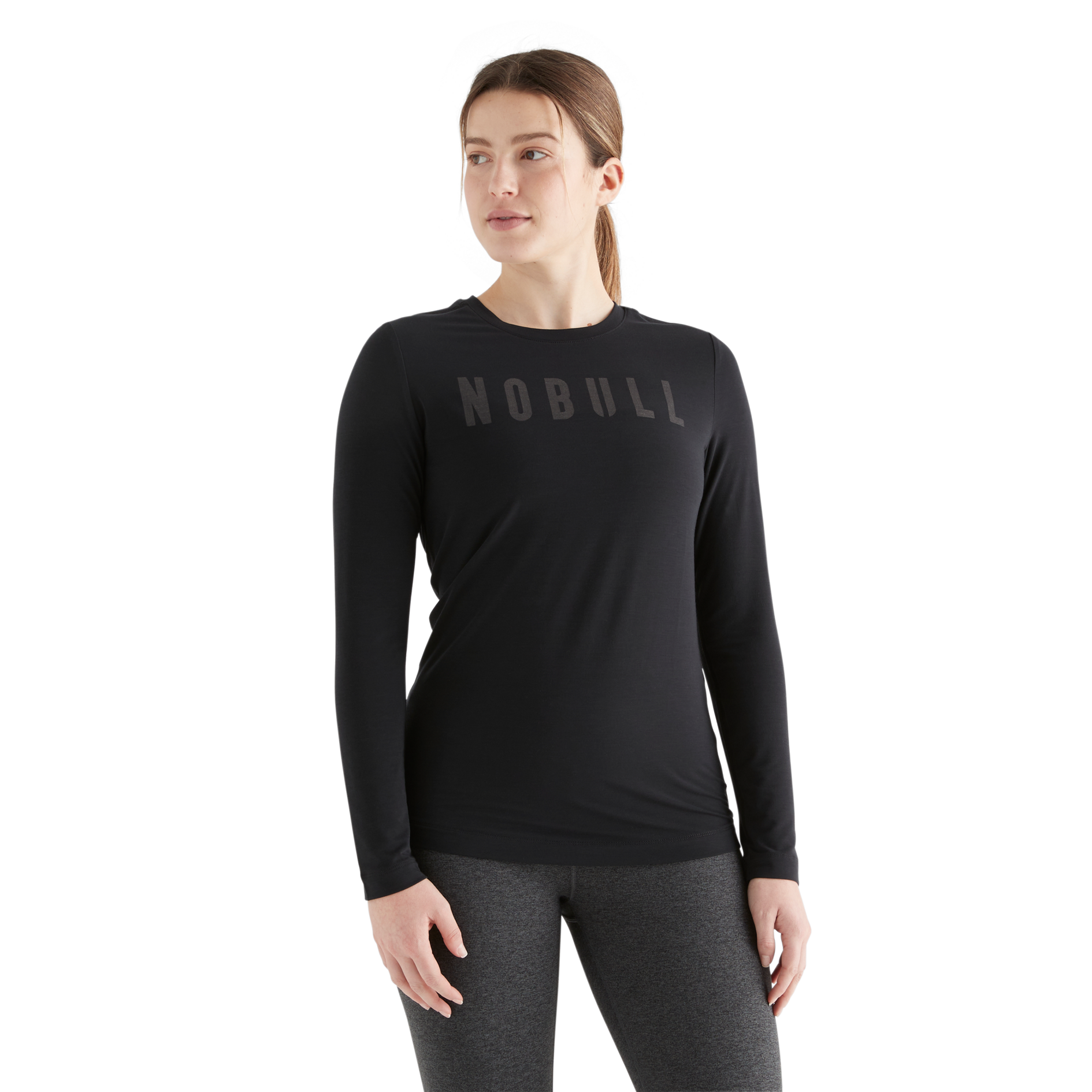 NOBULL Women's Long Sleeve T-Shirt - Workout, Gym & Casual Wear - Moisture Wicking Athletic Top for CrossFit, Running & Everyday Comfort