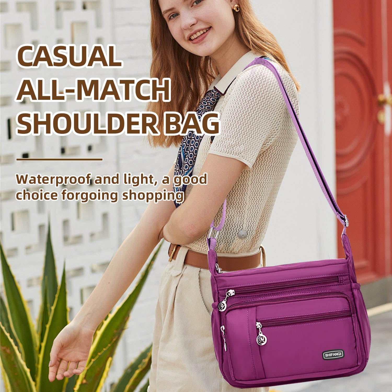 Stylish Women's Crossbody Bag with Multiple Pockets - Fashion Shoulder Purse for Daily Use, Travel & Work | Perfect for Commuting, Shopping and Weekend Outings