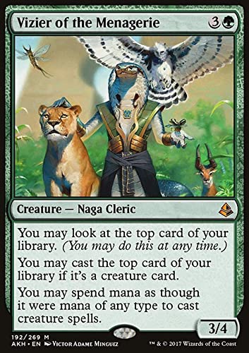 Magic: The Gathering Vizier of The Menagerie 192 - MTG Amonkhet AKH Green Card - Collectible Trading Card Game for Deck Building & Strategy Battles