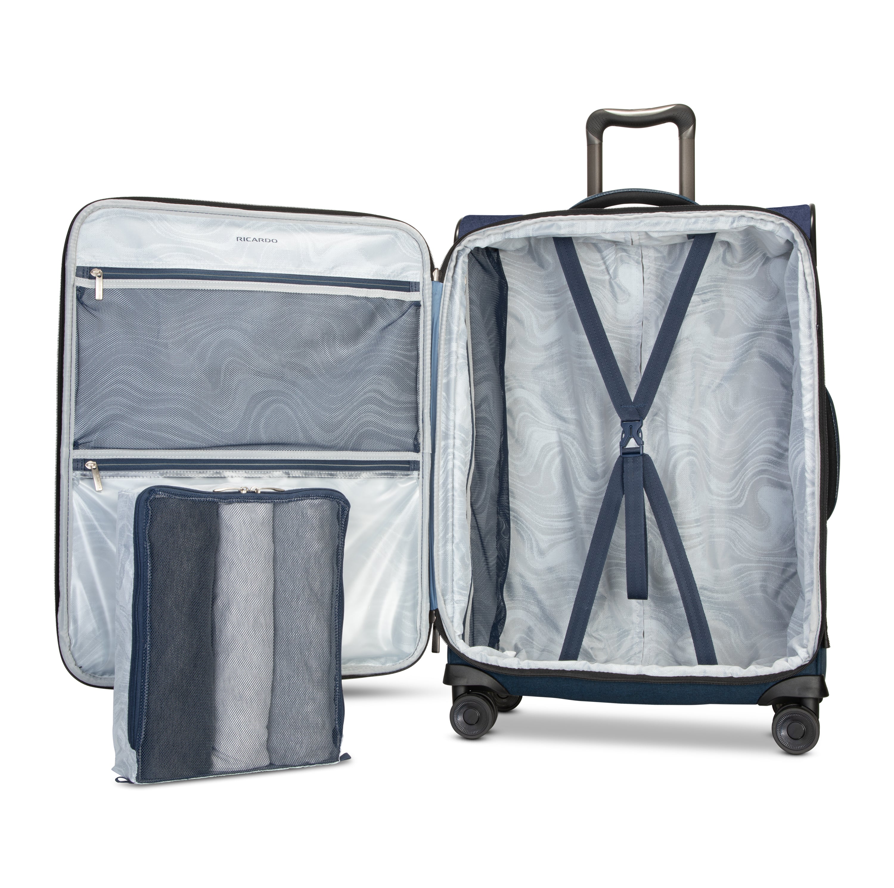 Ricardo Beverly Hills Malibu 3.0 Expandable Spinner Luggage Set - 3-Piece Lightweight Suitcase with 360° Wheels for Travel, Business Trips & Vacations