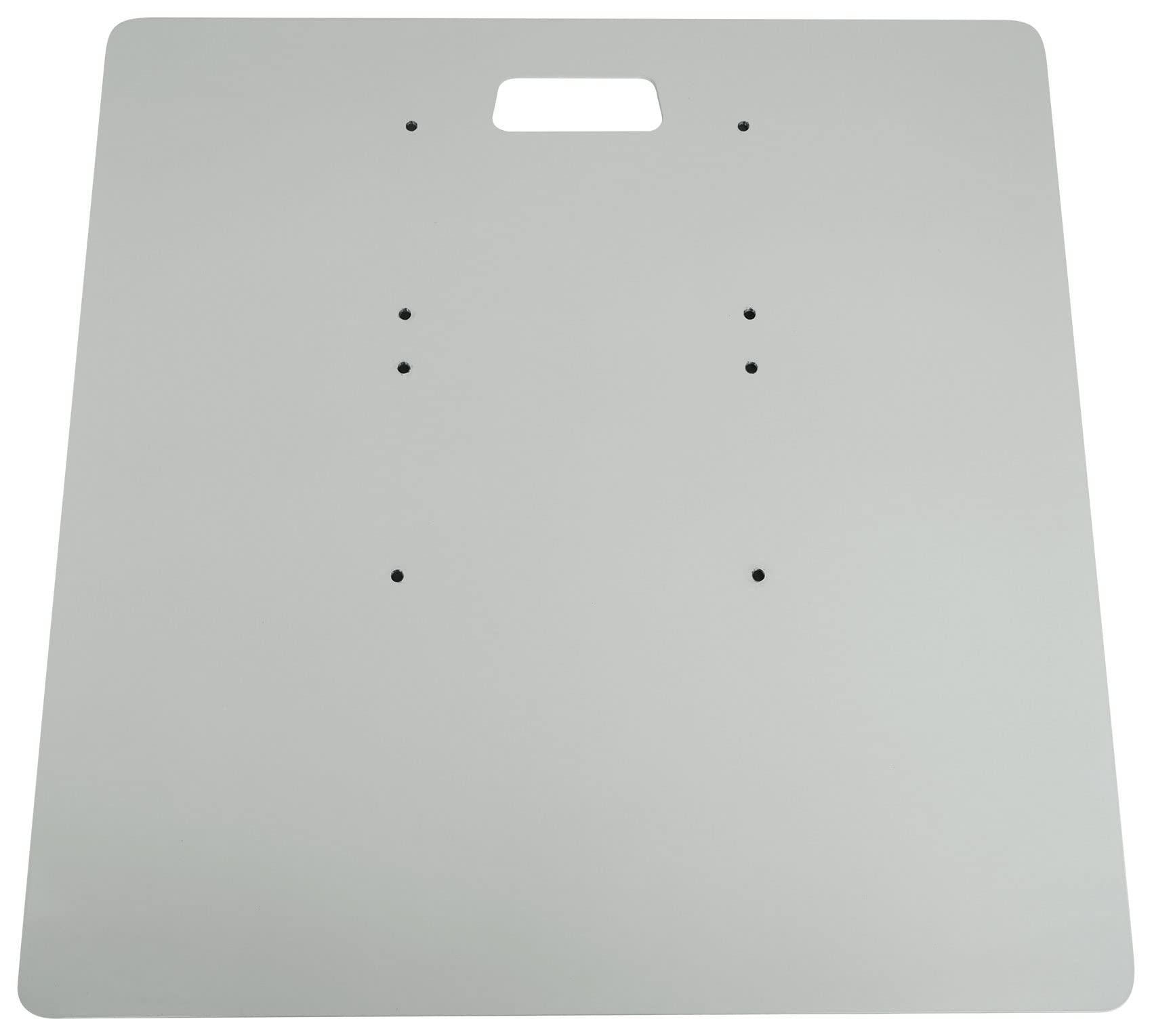 Rockville Black Totem Plates for RTP33-TV Speaker Stands | Top & Bottom Mounting Plates | Convert White Stands to Black | Perfect for Home Theater & Studio Speaker Setups