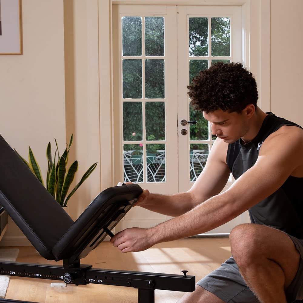 Adjustable Weight Bench for Home Gym - Foldable Workout Bench with 881 lbs Capacity - Strength Training Equipment for Full Body Exercises - Perfect for Small Spaces & Home Fitness Routines (Black)