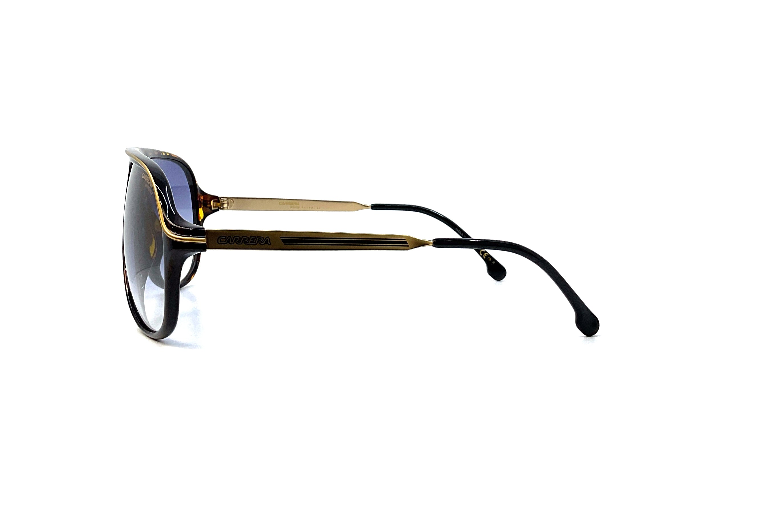 Carrera Icons Safari 65 Havana Sunglasses - Polarized UV Protection Aviator Style for Men & Women - Perfect for Driving, Beach & Outdoor Adventures