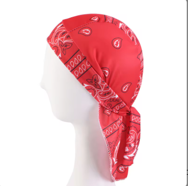 Stylish Biker Durag with Paisley Bandana Design - Comfortable & Breathable for Motorcycle Riders - Perfect for Cycling, Workouts, and Urban Fashion
