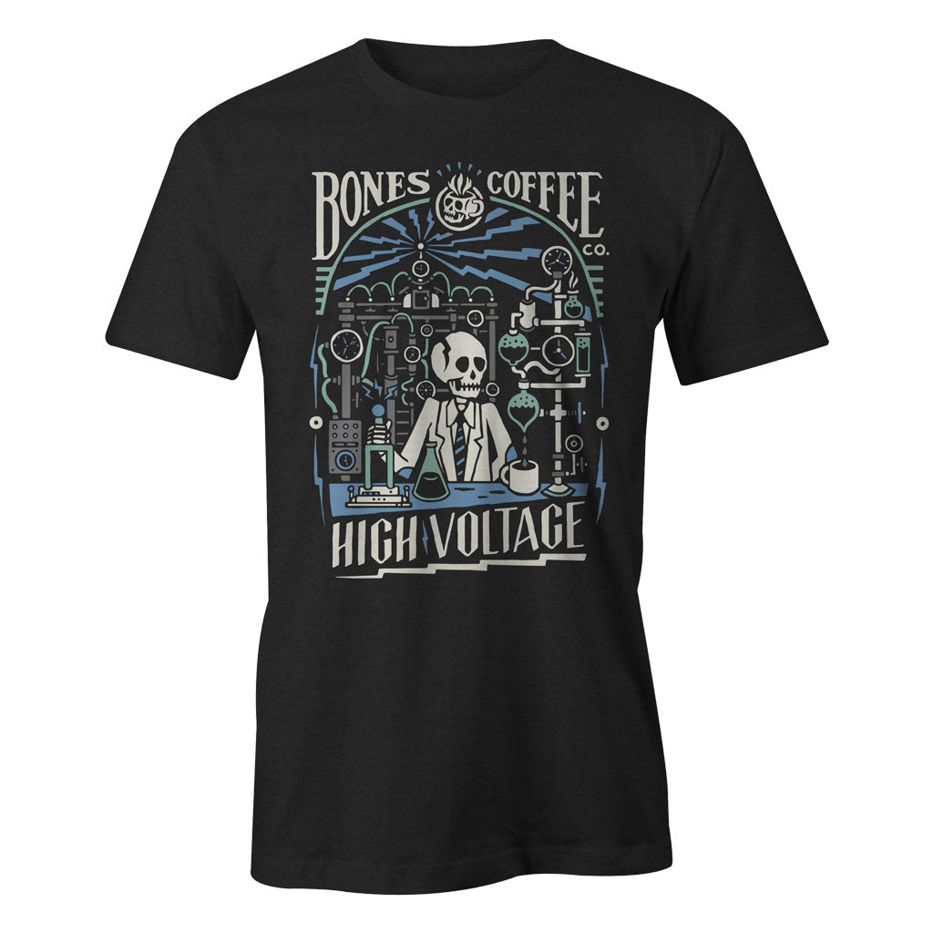 High Voltage Graphic T-Shirt for Men - Cool & Edgy Streetwear Tee - Perfect for Concerts, Parties & Casual Outfits