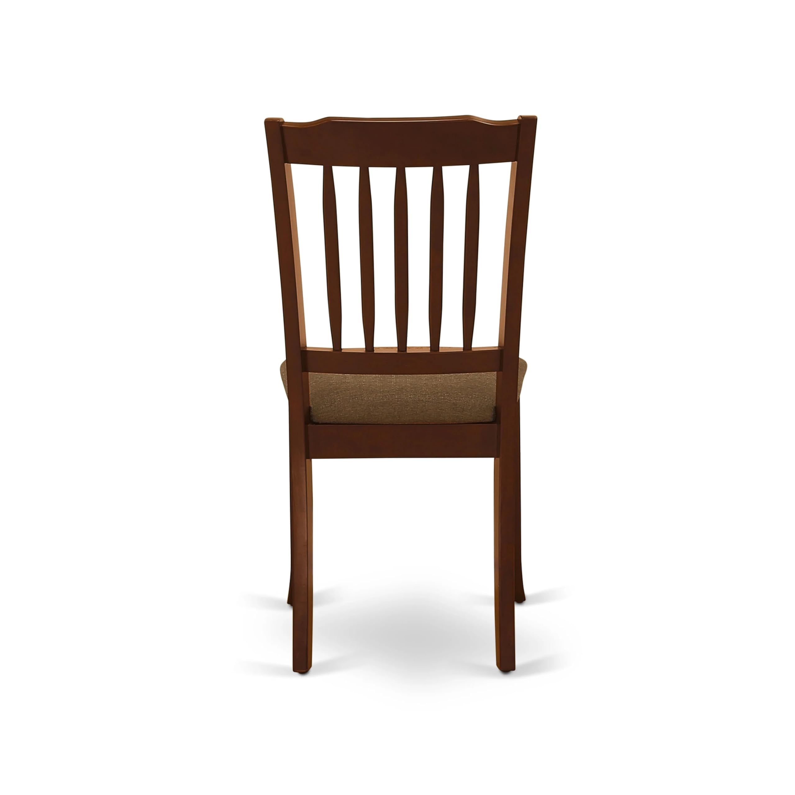 East West Furniture AMDA3-MAH-C 3-Piece Round Kitchen Dining Set with Pedestal Table & 2 Upholstered Chairs, 36x36 Inch, Mahogany - Perfect for Small Spaces, Breakfast Nooks, and Cozy Apartments